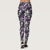 Leggings camouflage violet (Dos)