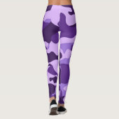 Leggings camouflage violet (Dos)