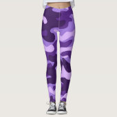 Leggings camouflage violet (Devant)