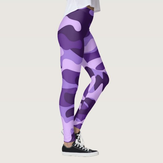 Leggings camouflage violet (Droite)