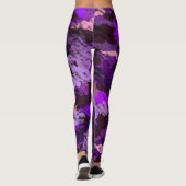 Leggings camouflage violet pour femmes (Dos)