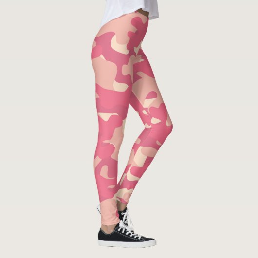 Leggings camouflages roses personnalisés (Droite)