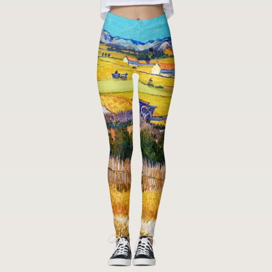 Leggings Campagne d'automne, Van Gogh (Devant)