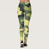 Leggings Camping Chasse Camouflage vert (Dos)