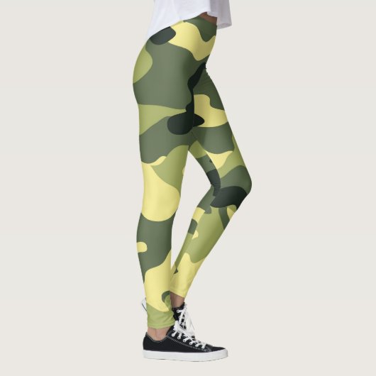 Leggings Camping Chasse Camouflage vert (Droite)