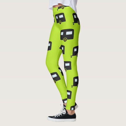 Leggings Camping remorques en vert (Gauche)
