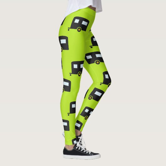 Leggings Camping remorques en vert (Droite)