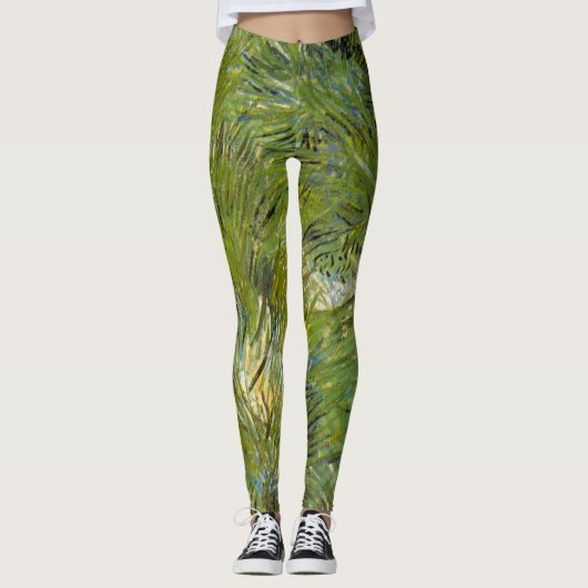 Leggings Camps d'herbe par Vincent van Gogh (Devant)
