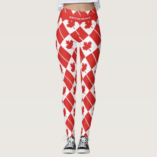 Leggings CANADA Texte personnalisé EXÉCUTEZ VOTRE PROPRE dr (Devant)