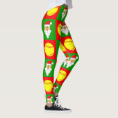 Leggings Canapés Red & Green Fastpitch & Noël Père Noël (Droite)