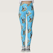 Leggings Canards : Joyeuse Argent (Devant)