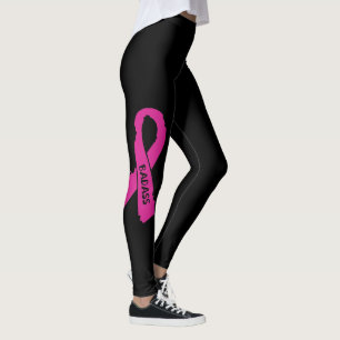 Leggings Cancer du sein de ruban déchiré par Badass/…