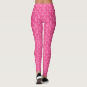 Leggings Cancer du sein Motif de ruban rose (Dos)