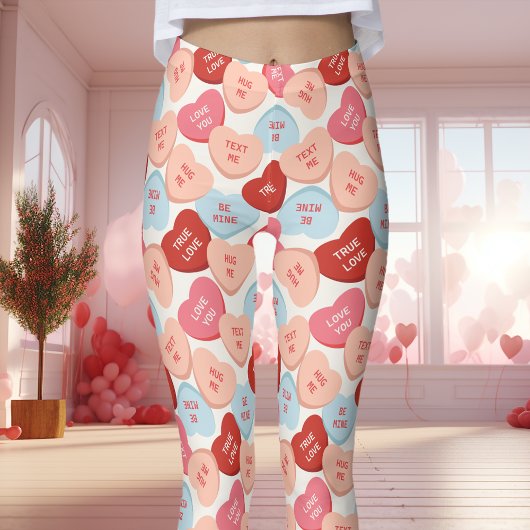 Leggings Candy Conversation Hearts Saint-Valentin