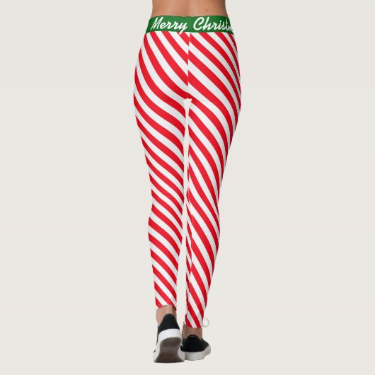 Leggings Candy de l'équipe d'elfes de Noël Père Noël (Dos)