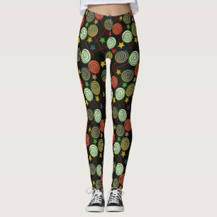 Leggings Candy pattern Lollies lollipop