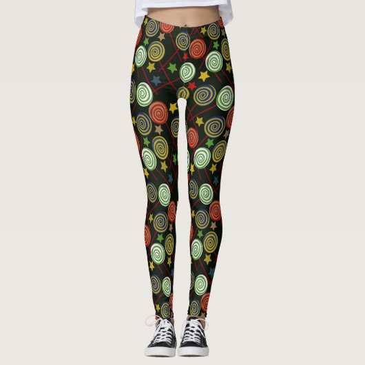 Leggings Candy pattern | Lollies | lollipop (Devant)