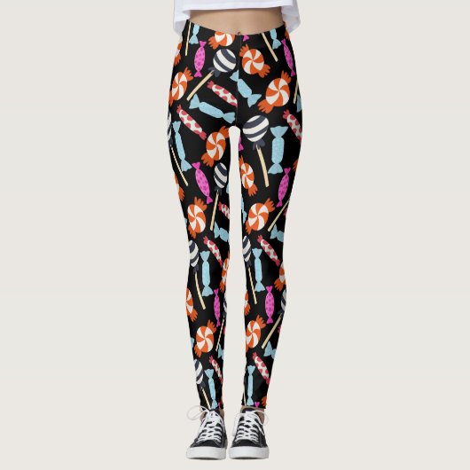 Leggings Candy pattern | Lollies pattern | lollipop 37 (Devant)