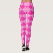 Leggings Candy Pink Faux Patchwork Motif à Customiser (Dos)
