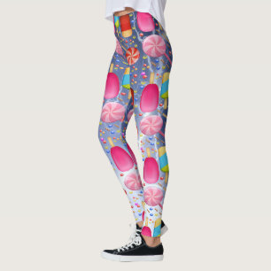 LEGGINGS CANDY SWEET MOTIF RAINBOUR