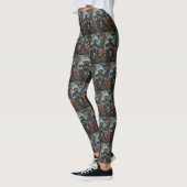 Leggings Cane Corso à moto Halloween Épouvantable (Gauche)