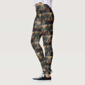 Leggings Cane Corso Noël Festive Voyage (Gauche)