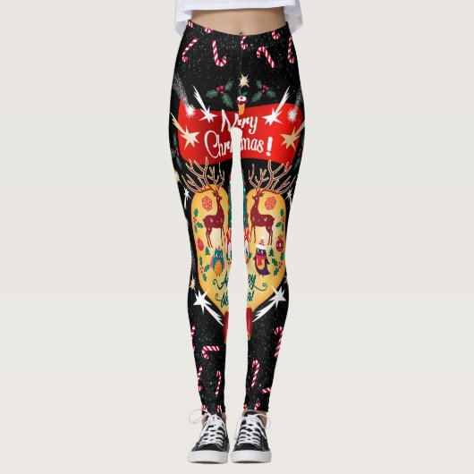 Leggings Canettes de Noël (Devant)