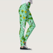 Leggings Cannes, hérons, lis : essaim vintage. (Droite)