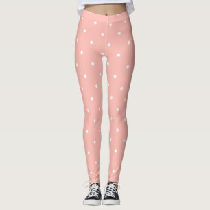 Leggings Cantaloupe Melon et points blancs