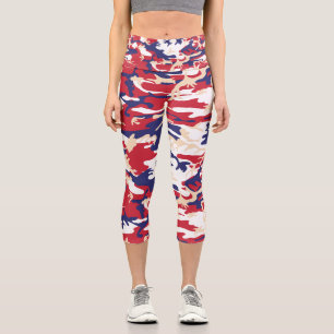 Leggings Capri 4 juillet, Jour de l'Indépendance, Beige de camouf