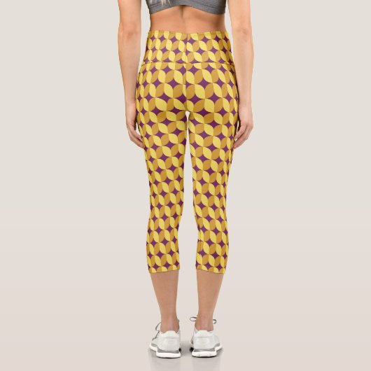 Leggings Capri 60s Retro Patterned (Verso)