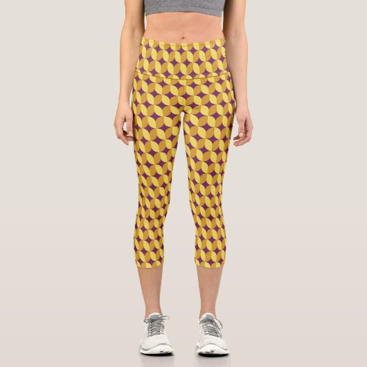 Leggings Capri 60s Retro Patterned (Recto)