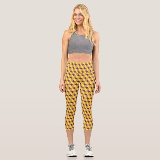 Leggings Capri 60s Retro Patterned (Recto)