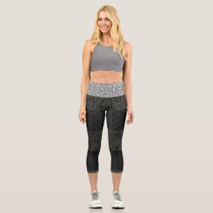 Leggings Capri à damiers Motif.01