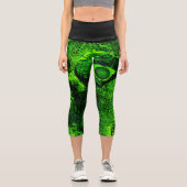 Leggings Capri à la recherche de vert (Recto)