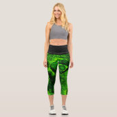 Leggings Capri à la recherche de vert (Recto)
