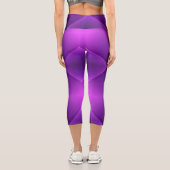Leggings Capri A person wearing purple geometric-patterned (Verso)