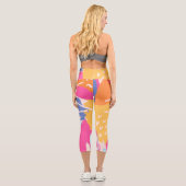 Leggings Capri AbstracT ArTworK (Verso)