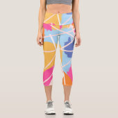 Leggings Capri AbstracT ArTworK (Recto)