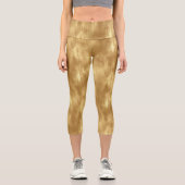Leggings Capri Abstract Brushed Gold Texture (Recto)