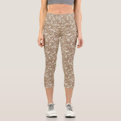 Leggings Capri Abstract Taupe Capris for Any Occasion (Recto)