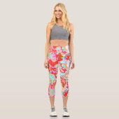 Leggings Capri Abstrait coloré (Recto)