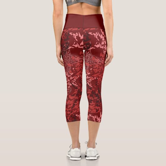 Leggings Capri Abstrait moderne (Verso)
