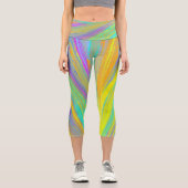 Leggings Capri Abstrait Tropical Summer Fun (Recto)