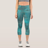 Leggings Capri Abstrait turquoise (Recto)