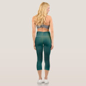 Leggings Capri Abstrait turquoise (Verso)