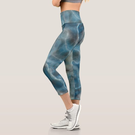 Leggings Capri Abstrait turquoise (Gauche)