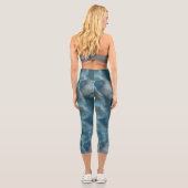 Leggings Capri Abstrait turquoise (Verso)