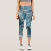 Leggings Capri Abstrait turquoise (Recto)