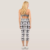 Leggings Capri Abstraite folk ethno africaine traditionnelle auto (Verso)